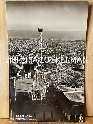 BARCELONA ATALAYA DEL TIBIDABO POSTCARD untraveled