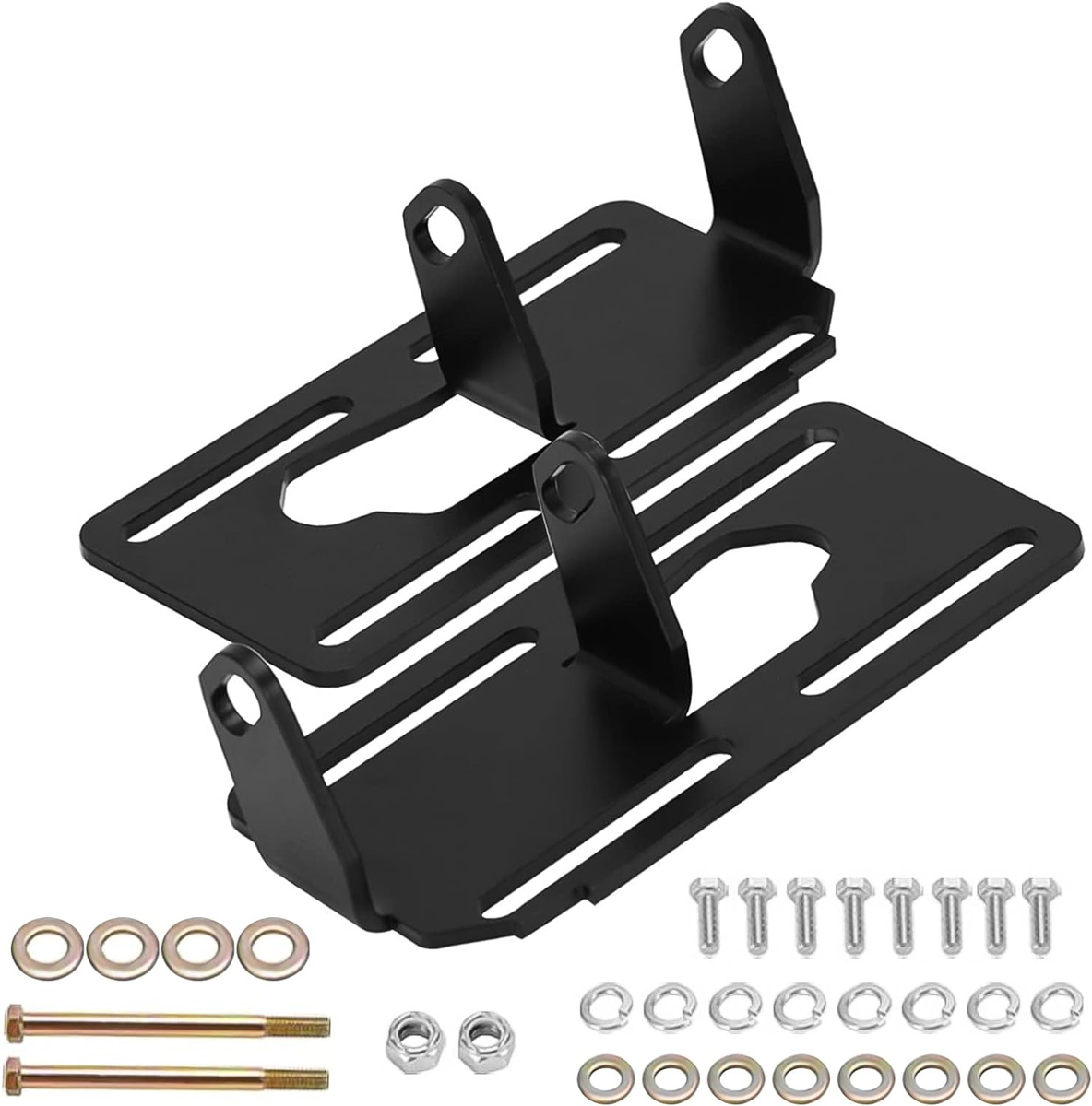 LS Conversion Engine Mounts For 1973-1998 Chevy GMC Square Body & OBS Trucks - Adjustable Swap Brackets