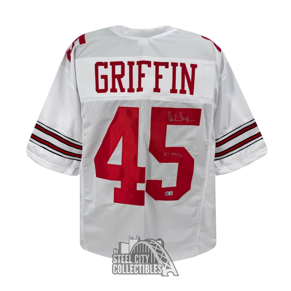 Archie Griffin Autographed Signed Ohio State HT 1974/75 Custom White Football Jersey -BAS 