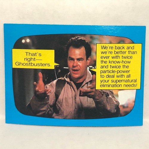 1989 Topps Ghostbusters 2 Cards & Stickers Multi-Listing Slimer Bill Murray Sigo - Picture 42 of 107
