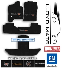 Cadillac Escalade - 4pc Velourtex Carpet Floor Mat Set - Choose Color & Logo