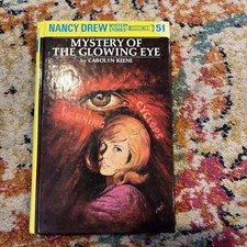 nancy drew #51 Mystery of the Glowing Eye EUC 1995 printing