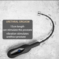Male Penis Plug Dilator Enhancing Urethral Plug Sound Prostate Massages 10 Speed