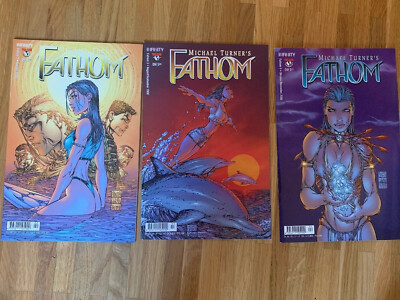 Infinity Comics (dt): Michael Turner s Fathom #1-4(2000),inkl.Poster