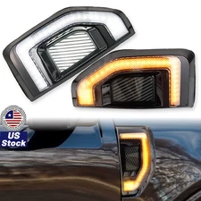 LED Front Side Marker Light Daytime Running Light w/Turn For Ford Maverick 22-25