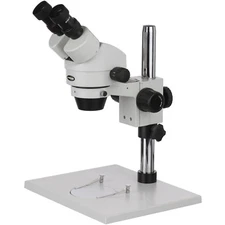 AmScope SM-1BZ 3.5X-90X Stereo Inspection Microscope with Super Large Stand