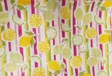 Thin Vinyl Tablecloth 60" Round 4-6 people CITRUS FRUITS, LEMONS, BH