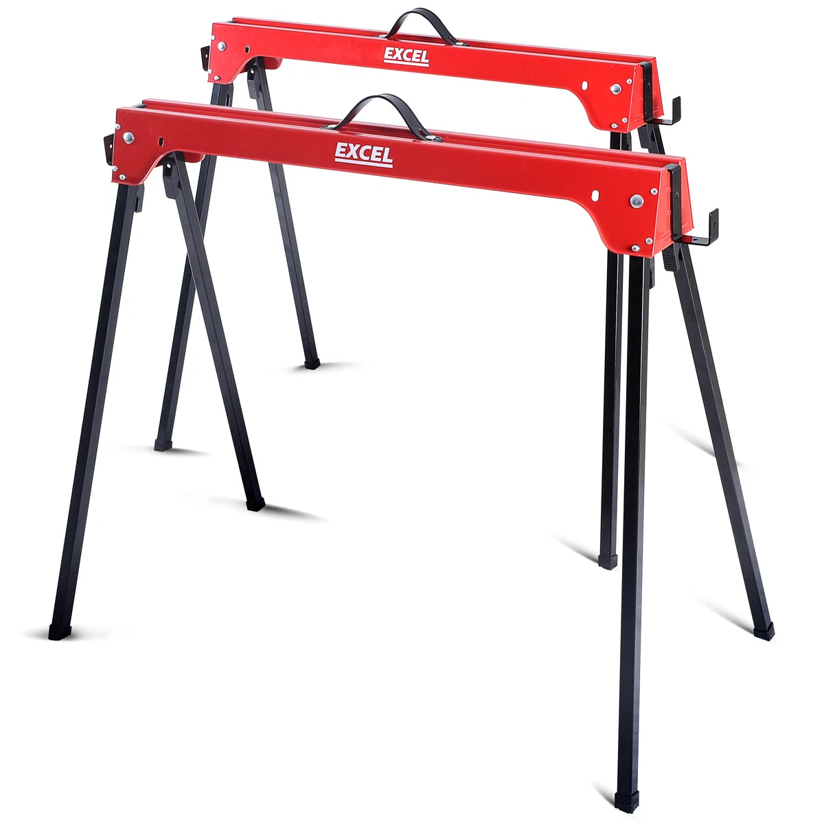 Excel Trestle Saw Horse Twin Pack with Handles 500KG Max Load eBay