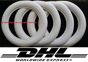 ATLAS BRAND 13/" WHEEL 3 INCHES WIDE 4 NEW TIRES WHITE WALL SET