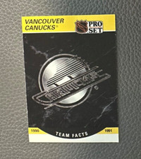 1990-91 Pro Set Canucks Hockey Card #584 Vancouver Canucks Logo