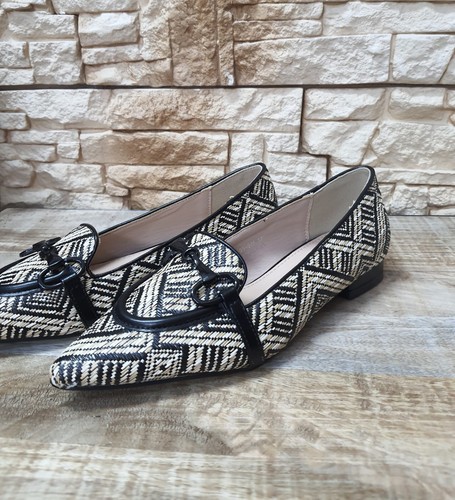 Ballerinaschuhe Frau Mit Spitz Absatz Niedrig 95275 Schwarz Herbst Winter Schuhe - Bild 7 von 7