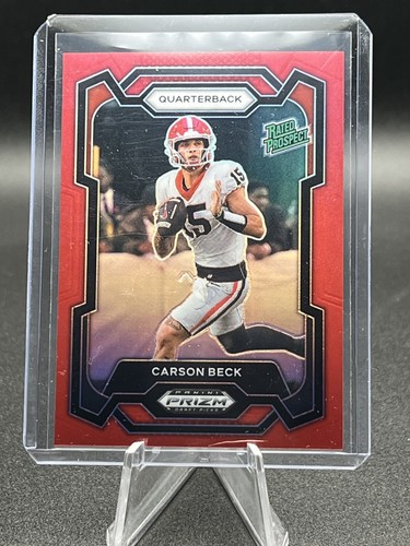 2024 Panini Prizm Draft Picks - Rated Prospect Carson Beck #130 Red Prizm /299