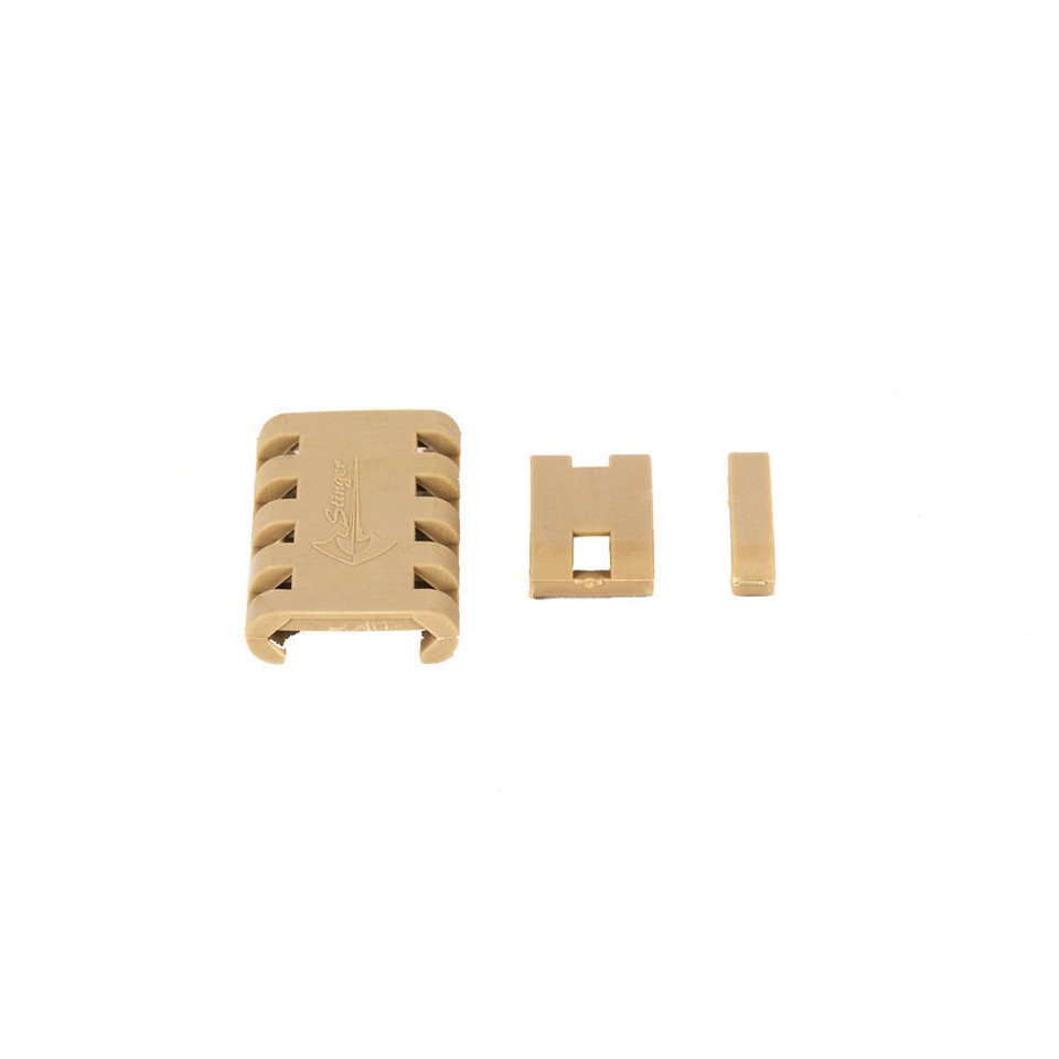 20-Piece TAN/FDE Picatinny Rail Covers - 1, 2, 5 Slots For Ruger Precision Rifle & More