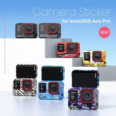 Sports Camera Body Stickers for Insta360 Ace Pro 2/Acepro Protective Skin Cover