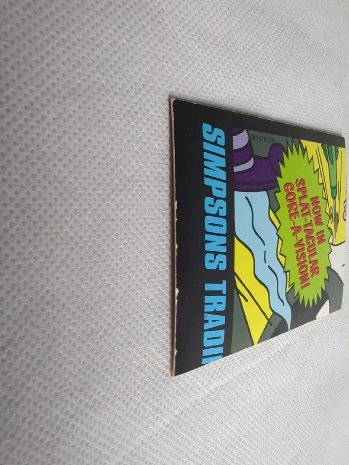 1994 SKYBOX THE SIMPSONS FALLOUT BOY WIGGLE #W9 BONGO TRADING CARD | Good Cond - Image 3 of 4