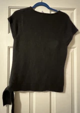 Canyon River Blues Angora Silk Soft Cozy Sweater w/Flowers Black Size XL (15)