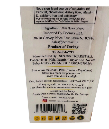 Cuchara de miel BeeMax caramelo 100 % natural flor silvestre miel sin gluten 10 por caja - Imagen 11 de 17