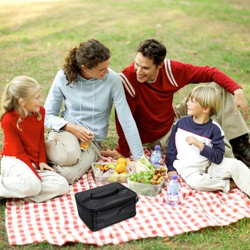Portable Electric Heated Heating Lunch Box 12V Car Mini Microwave Oven Lunch Bag - Picture 6 of 12