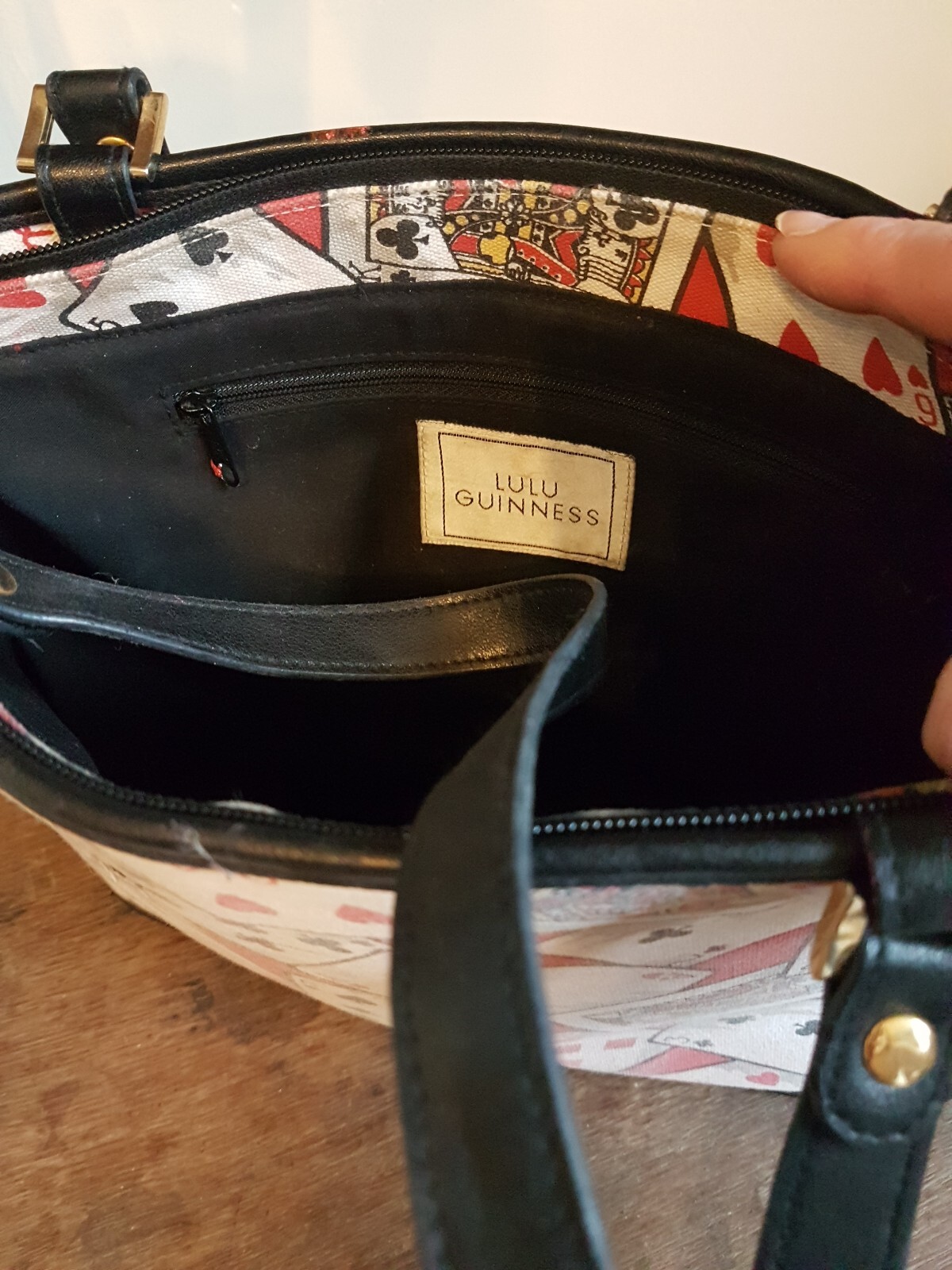 Vintage Lulu Guinness Playing Cards Handbag eBay