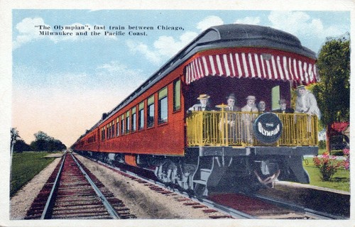 The Olympian - Treno più veloce tra Chicago e Milwaukee - litografia non spedita - Foto 2 di 3