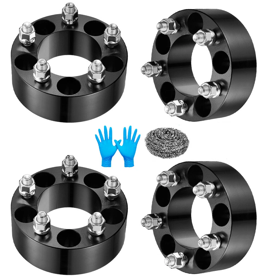 4pcs 2" 5x4.5” Wheel Spacers for TJ XJ MJ YJ KJ KK ZJ Ford Mustang Jeep Cherokee - Image 2 of 4