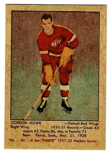 1951-52 PARKHURST,#66 Gordie Howe Re-print