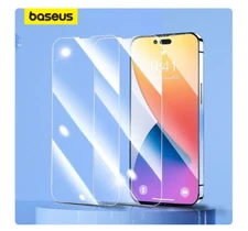 2Pcs Baseus Tempered Glass Screen Protector Full Cover For iPhone 15 15Pro Max