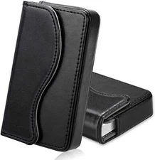 Business Card Holder/Credit Card Wallet PU Leather Universal Card Case Organizer