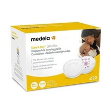 3 Boxes of 120 Medela Disposable Nursing Bra Pads -360 pads total