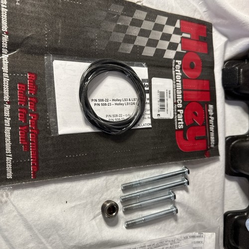 Holley LS Mid-Rise Carbureted Intake Manifold 300-129BK - Foto 3 di 5