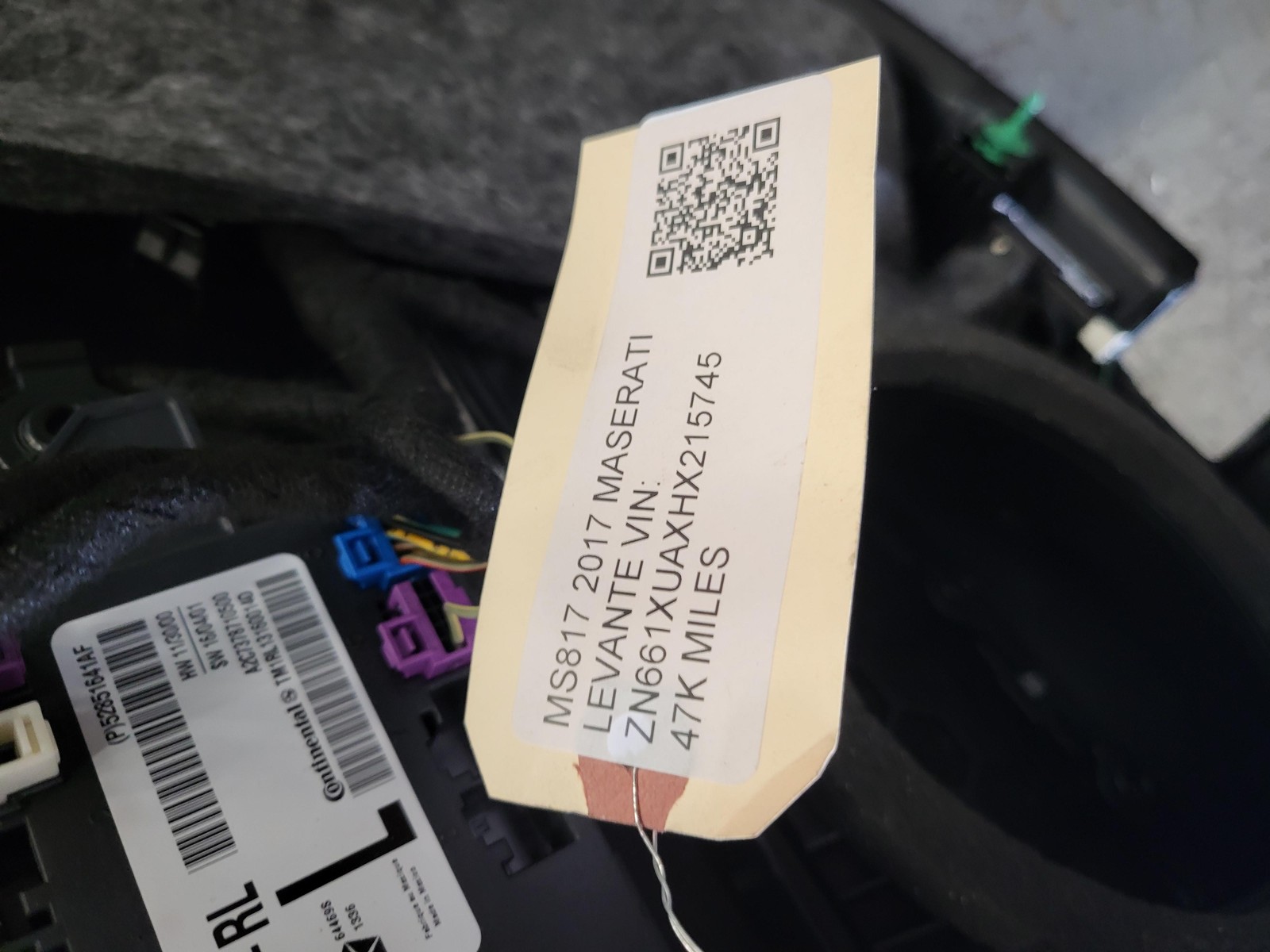 2017-2020 Maserati Levante Left Driver Rear Door Trim Panel 3.0L OEM