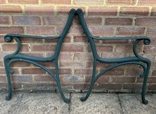 Cast Iron Garden Bench Ends Green Reclaimed Project Patio Furniture