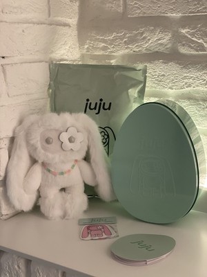 Authentic CJ Hendry ''juju'' Easter Series Collectible Bag Charm (White)
