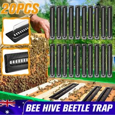 20Pcs Small Bee Hive Mite Beetle BeeHive Trap Beekeeping Equipment Tool Black AU