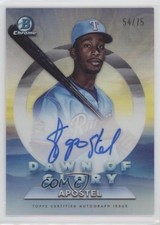 2020 Bowman Chrome Dawn of Glory Auto 54/75 Sherten Apostel #DGA-SA Auto 0l9t