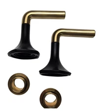 Kohler 27018-4-BMB Occasion Deck-Mount Lever Handles for Tub - Black/Gold