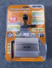 Astak WirelessCam CM-811T 2.4GHz Pinhole Camera Kit Audio Video Receiver System