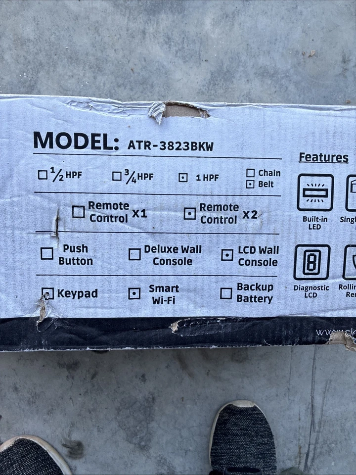 SkyLink Garage Door Opener 1-HPF Heavy Duty Belt Drive W/ Quiet Motor Dual LED - Image 2 of 3