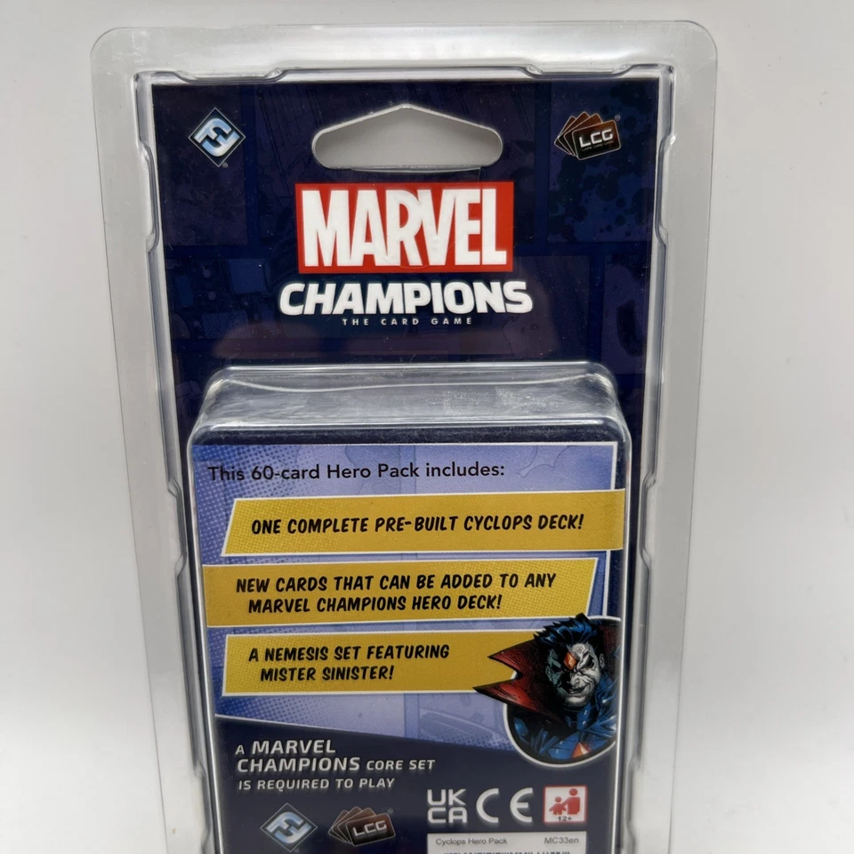Cyclops FFG Marvel LCG Hero Pack Fantasy Flight Card Games New - Image 3 of 4