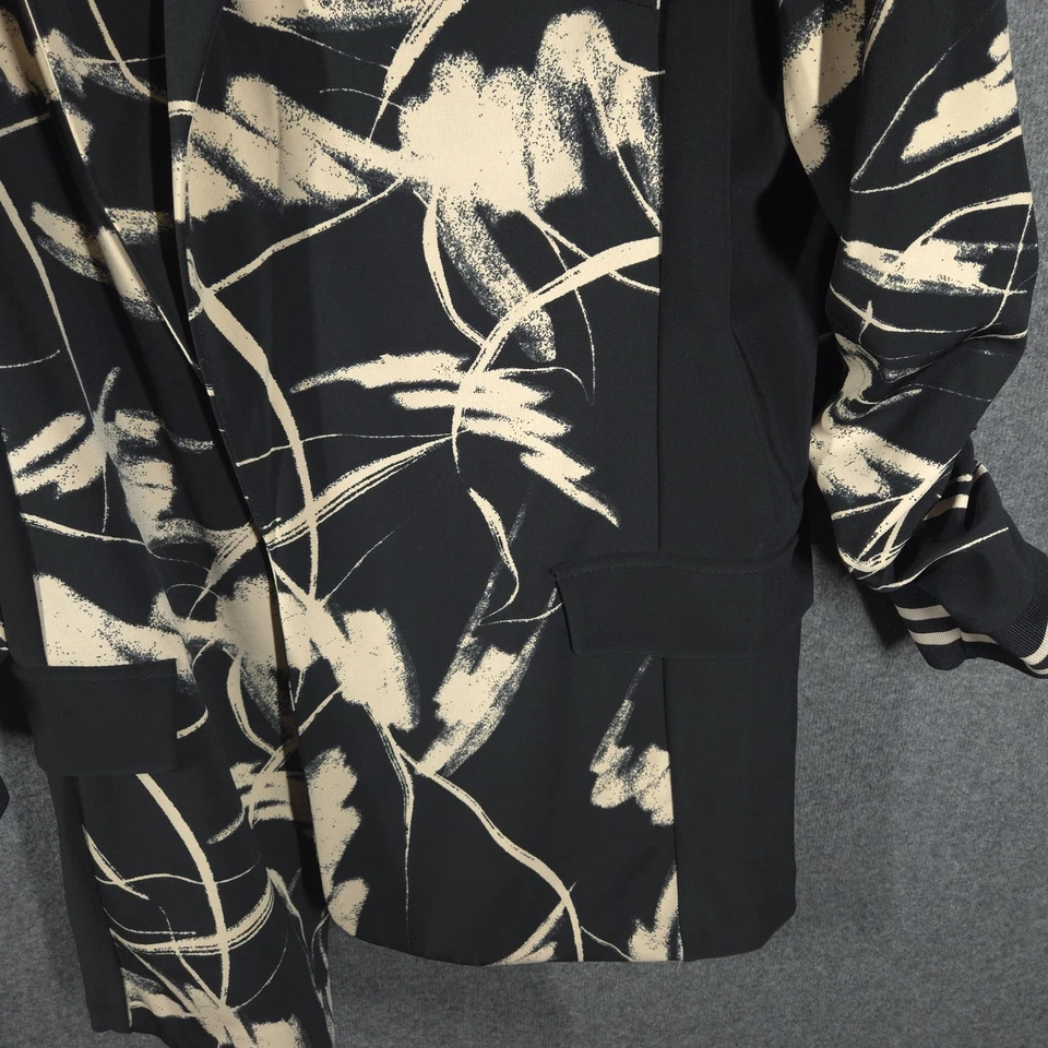 Blazer Joseph Ribkoff estampado abstracto frente abierto para mujer talla 16 estampado de garabatos Foto 2 de 4