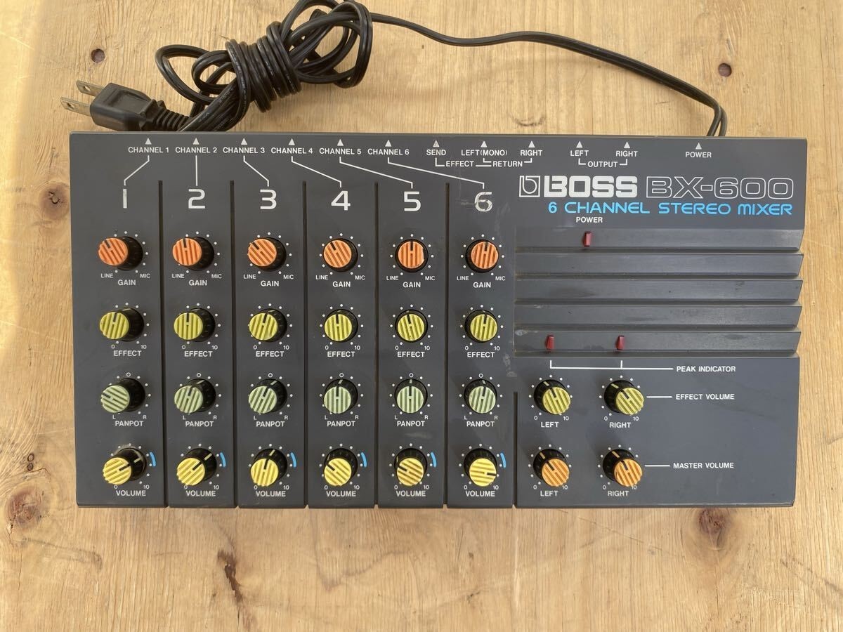 BOSS BX-600 6 Channel Stereo Mixer Compact Analog Mixing Console