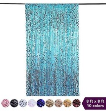 8 ft x 8 ft Big Payette Sequined Backdrop Curtains Wedding Party Decorations
