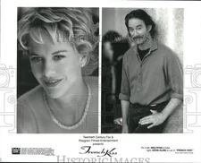 1995 Press Photo Meg Ryan & Kevin Kline in "French Kiss" Movie - hcq25298