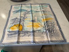 Vintage Vera Neumann Scarf All Silk Handrolled 26   Made In Japan