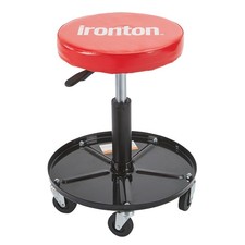 Ironton Pneumatic Roller Seat With Tool Tray 300-lb. Capacity 16-58in.20in.h