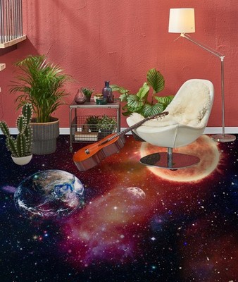 3D Planet Erde C2879 Fußboden Wandbild Unentschied BildTapete Amy