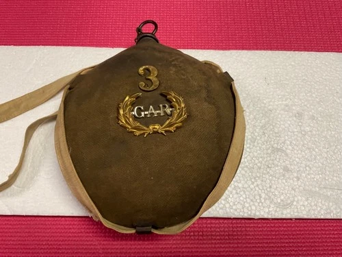 US civil war canteen "GAR" Great Army of the Republic. #3