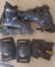 Rollerblade Spirit Blade Inline Skates Knee  Wrist Pads Womens 8.5 Manual Tools