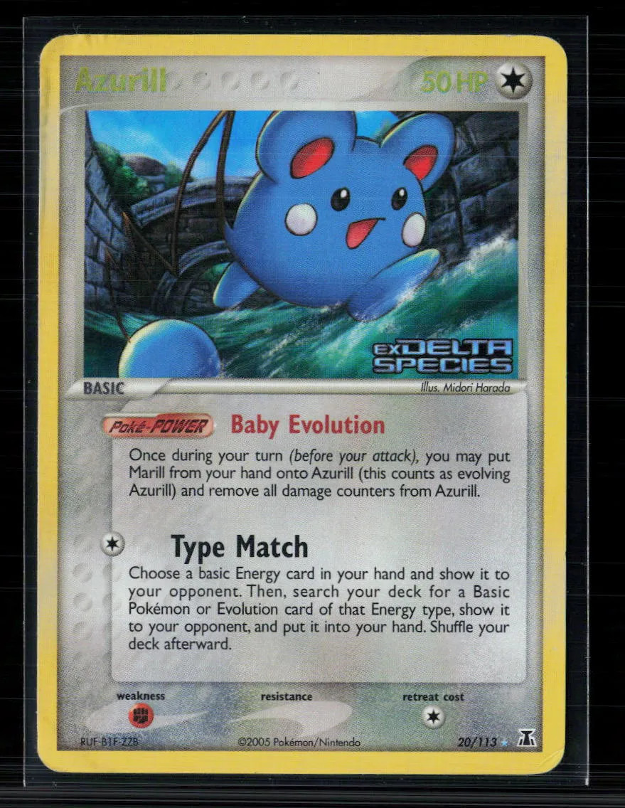 Pokemon 2005 EX Delta Species Azurill #20/113