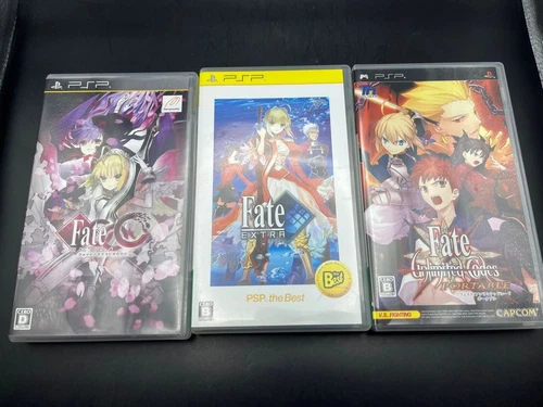 PSP PlayStation Portable Fate/Extra Series + Unlimited Codes 3 Game Set